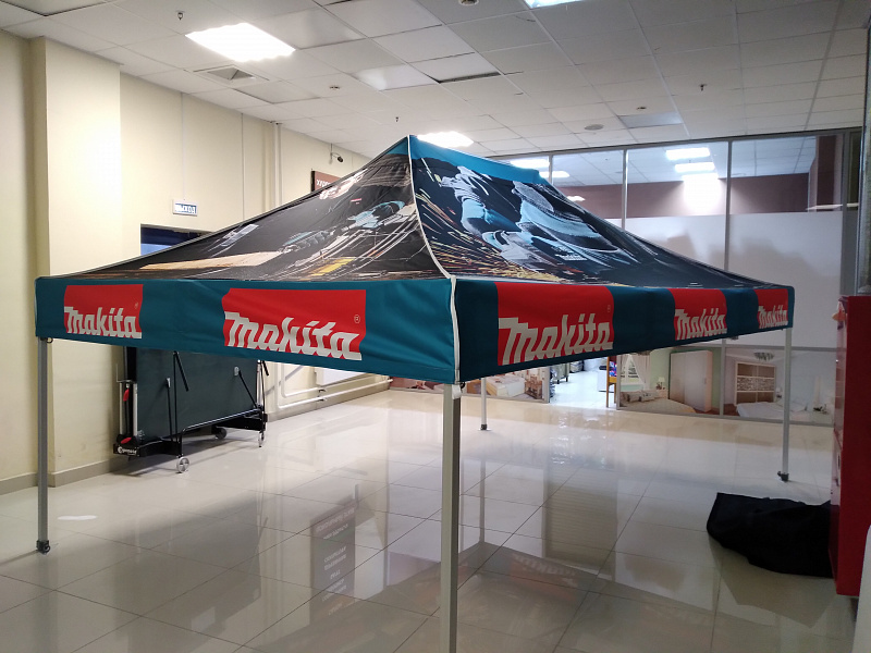 Рекламный брендированный шатер  Makita 